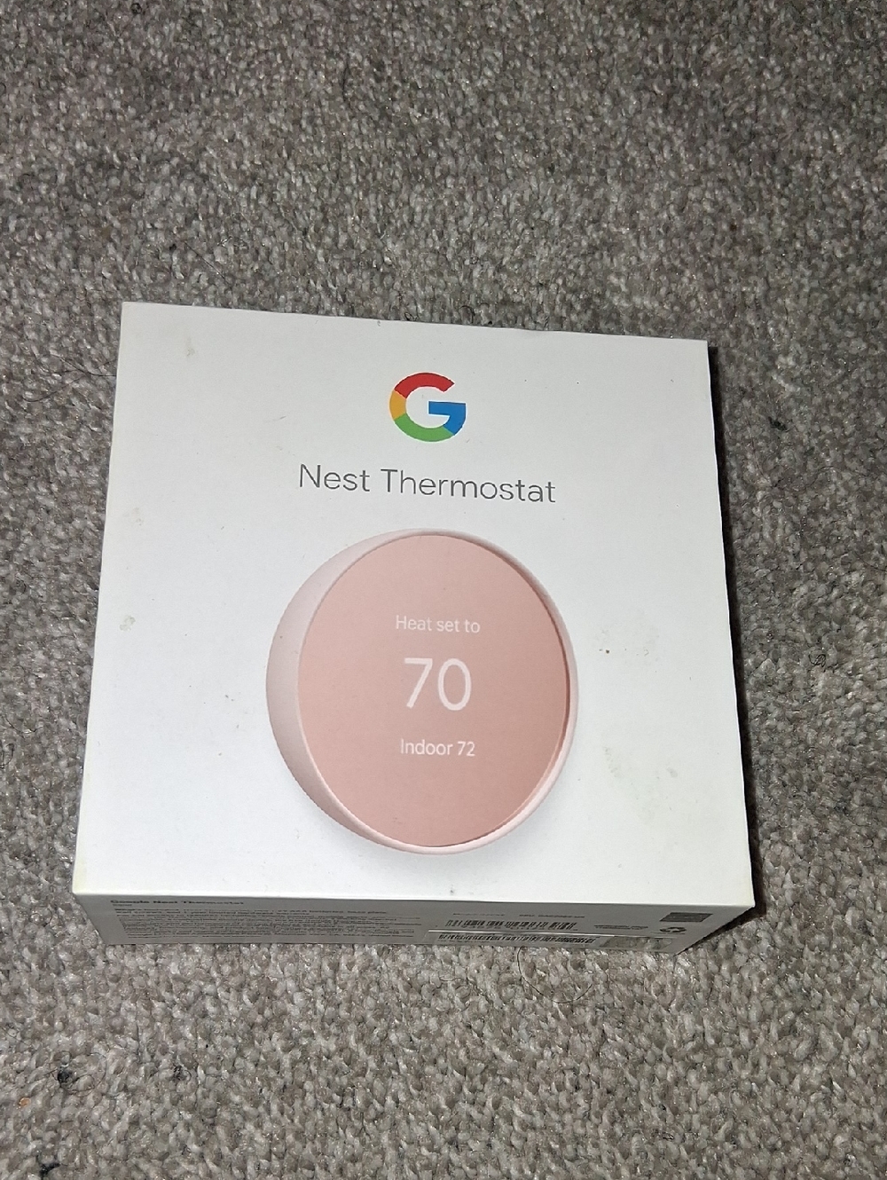 Google Nest Thermostat - Rose Pink